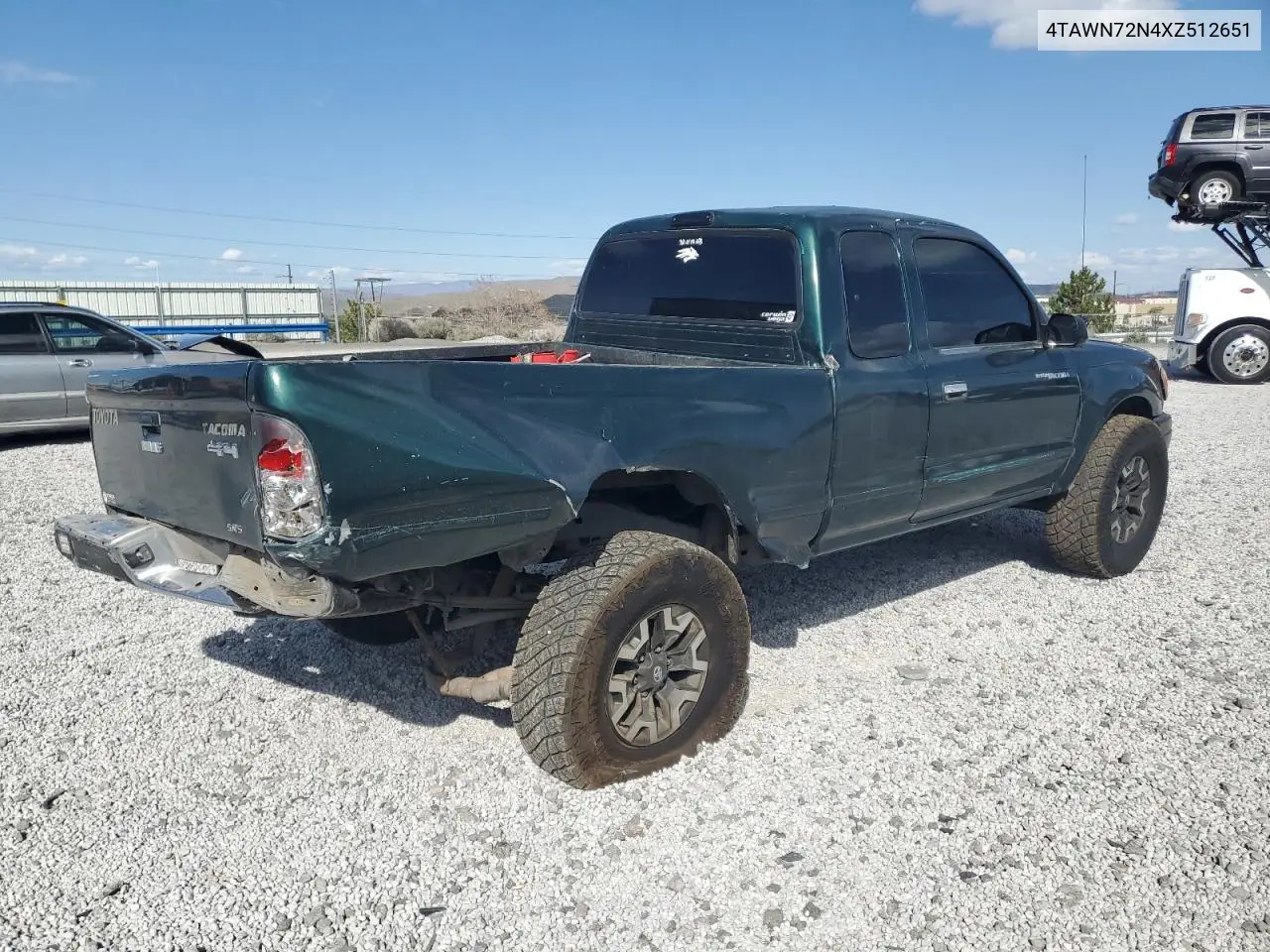 1999 Toyota Tacoma Xtracab VIN: 4TAWN72N4XZ512651 Lot: 54933485