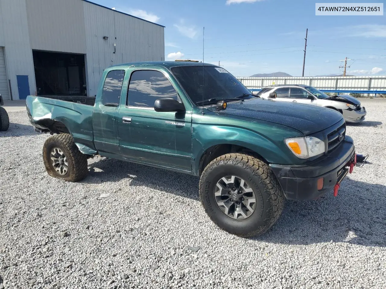 1999 Toyota Tacoma Xtracab VIN: 4TAWN72N4XZ512651 Lot: 54933485