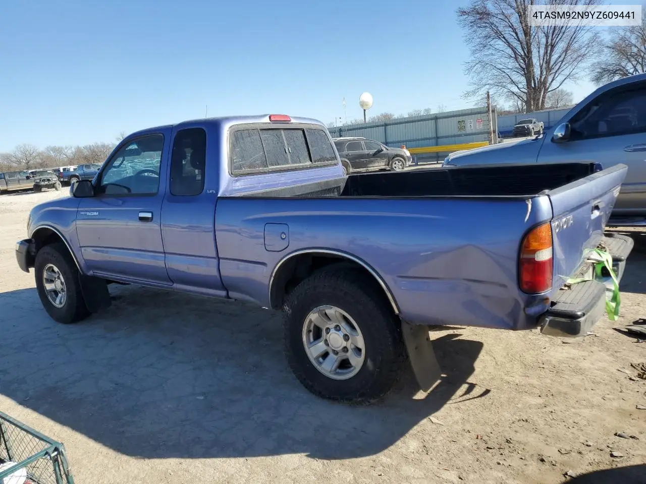 2000 Toyota Tacoma Xtracab Prerunner VIN: 4TASM92N9YZ609441 Lot: 44461035