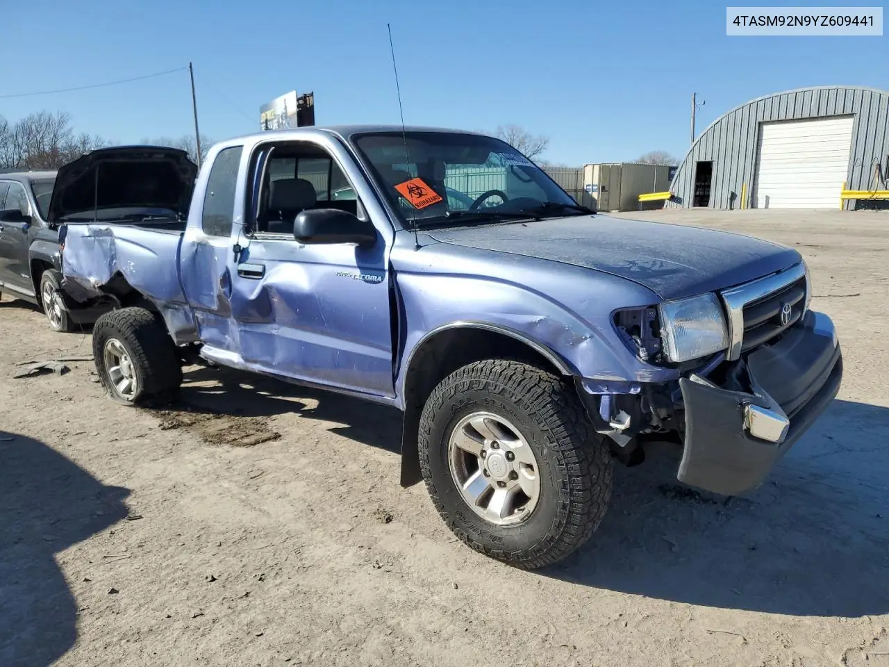 2000 Toyota Tacoma Xtracab Prerunner VIN: 4TASM92N9YZ609441 Lot: 44461035