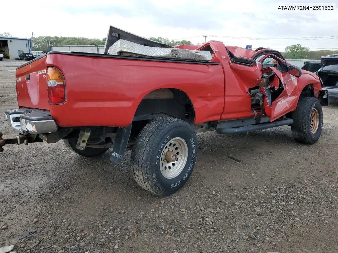 2000 Toyota Tacoma Xtracab VIN: 4TAWM72N4YZ591632 Lot: 52143075