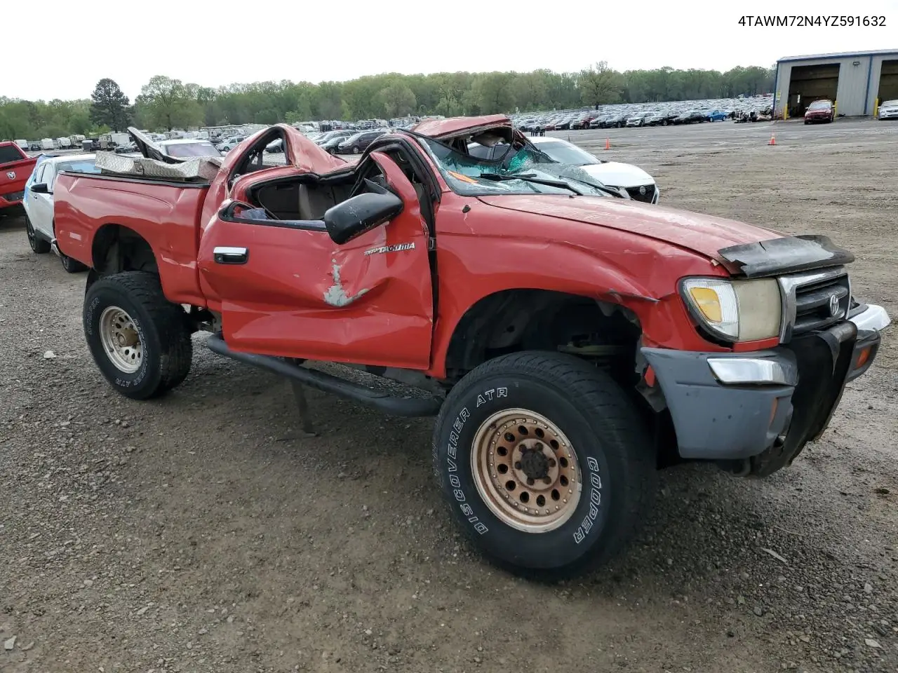 2000 Toyota Tacoma Xtracab VIN: 4TAWM72N4YZ591632 Lot: 52143075