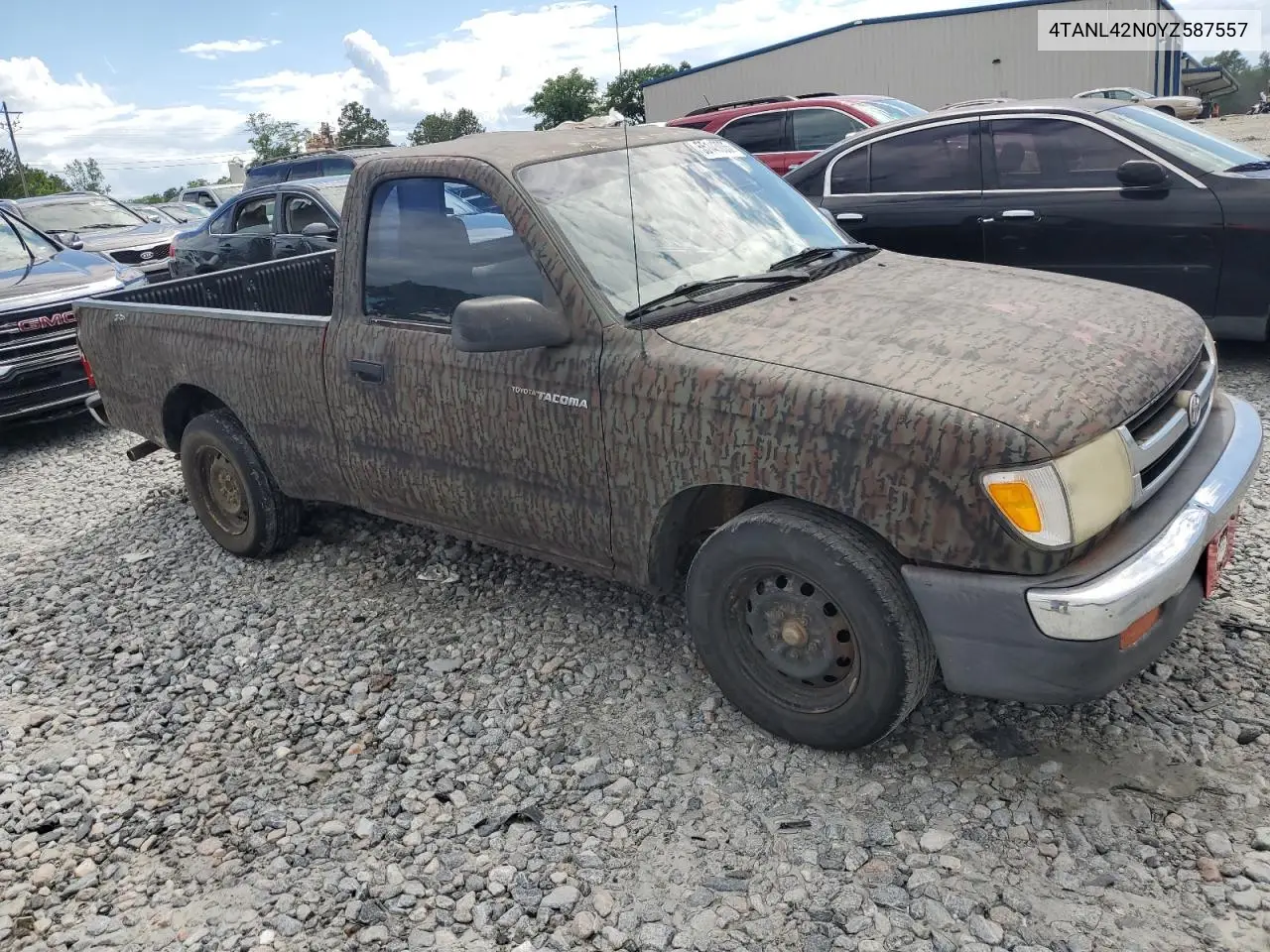 2000 Toyota Tacoma VIN: 4TANL42N0YZ587557 Lot: 55143035