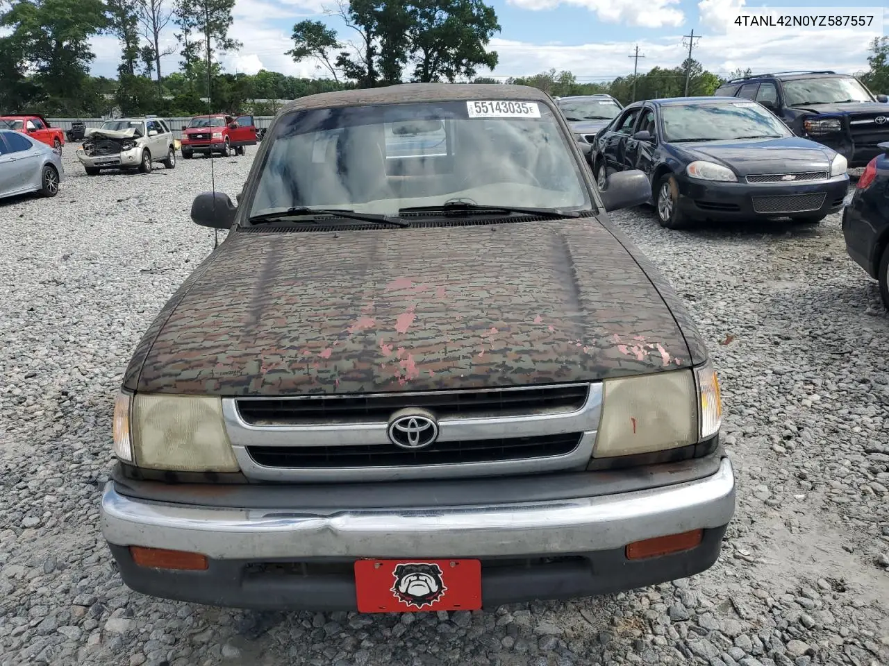 2000 Toyota Tacoma VIN: 4TANL42N0YZ587557 Lot: 55143035