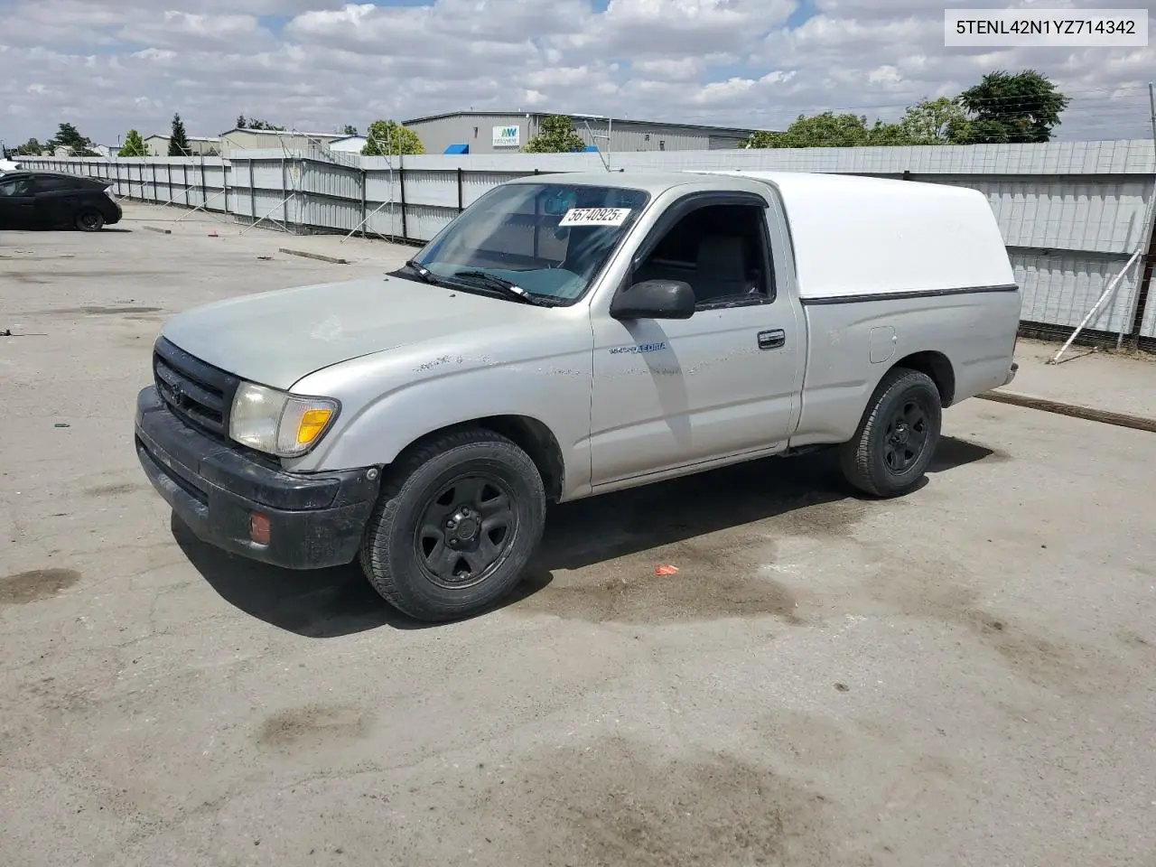 2000 Toyota Tacoma VIN: 5TENL42N1YZ714342 Lot: 56740925