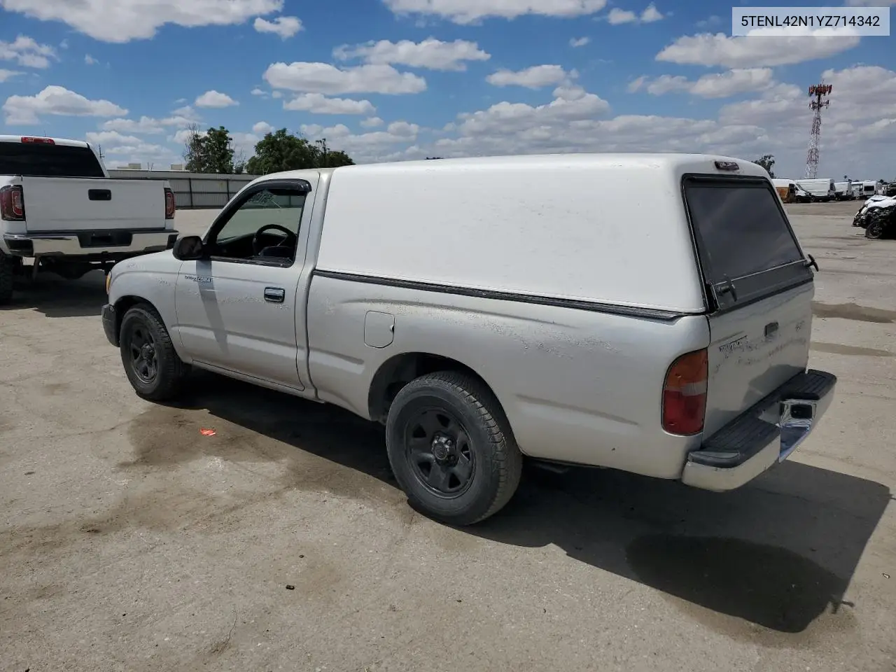 2000 Toyota Tacoma VIN: 5TENL42N1YZ714342 Lot: 56740925