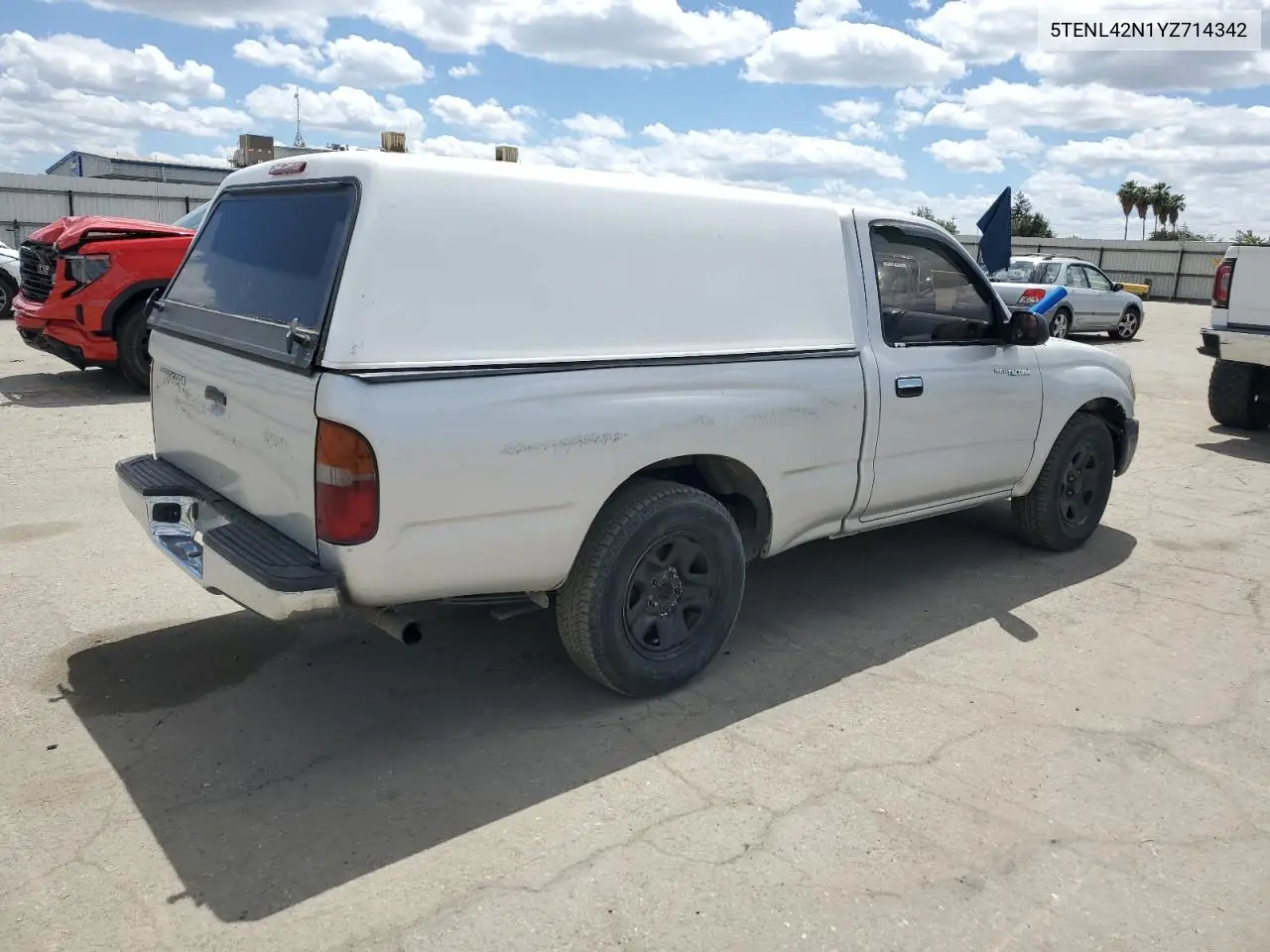 2000 Toyota Tacoma VIN: 5TENL42N1YZ714342 Lot: 56740925