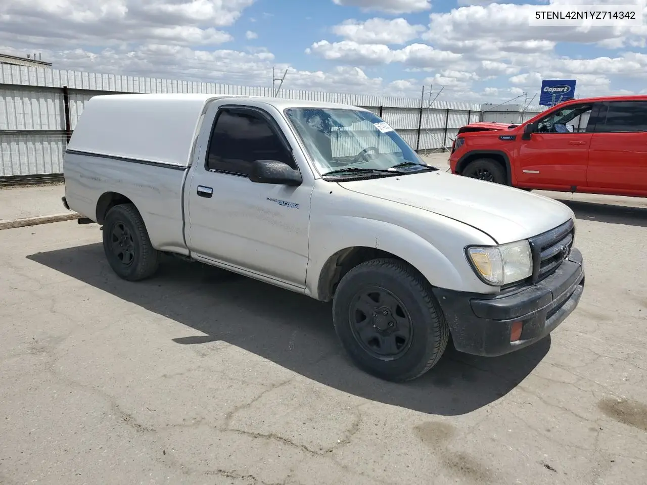 2000 Toyota Tacoma VIN: 5TENL42N1YZ714342 Lot: 56740925