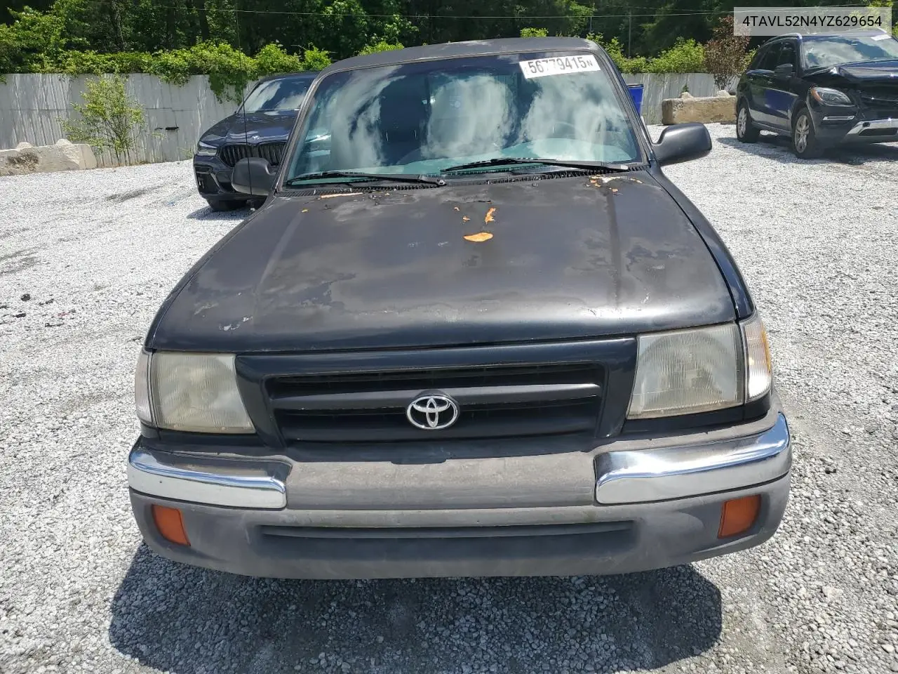 2000 Toyota Tacoma Xtracab VIN: 4TAVL52N4YZ629654 Lot: 56779415