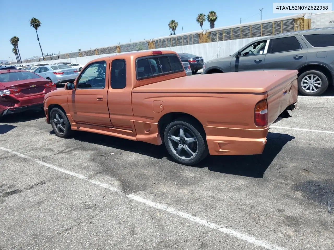2000 Toyota Tacoma Xtracab VIN: 4TAVL52N0YZ622958 Lot: 61985585