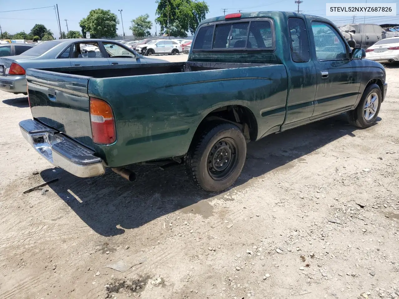 2000 Toyota Tacoma Xtracab VIN: 5TEVL52NXYZ687826 Lot: 62780785