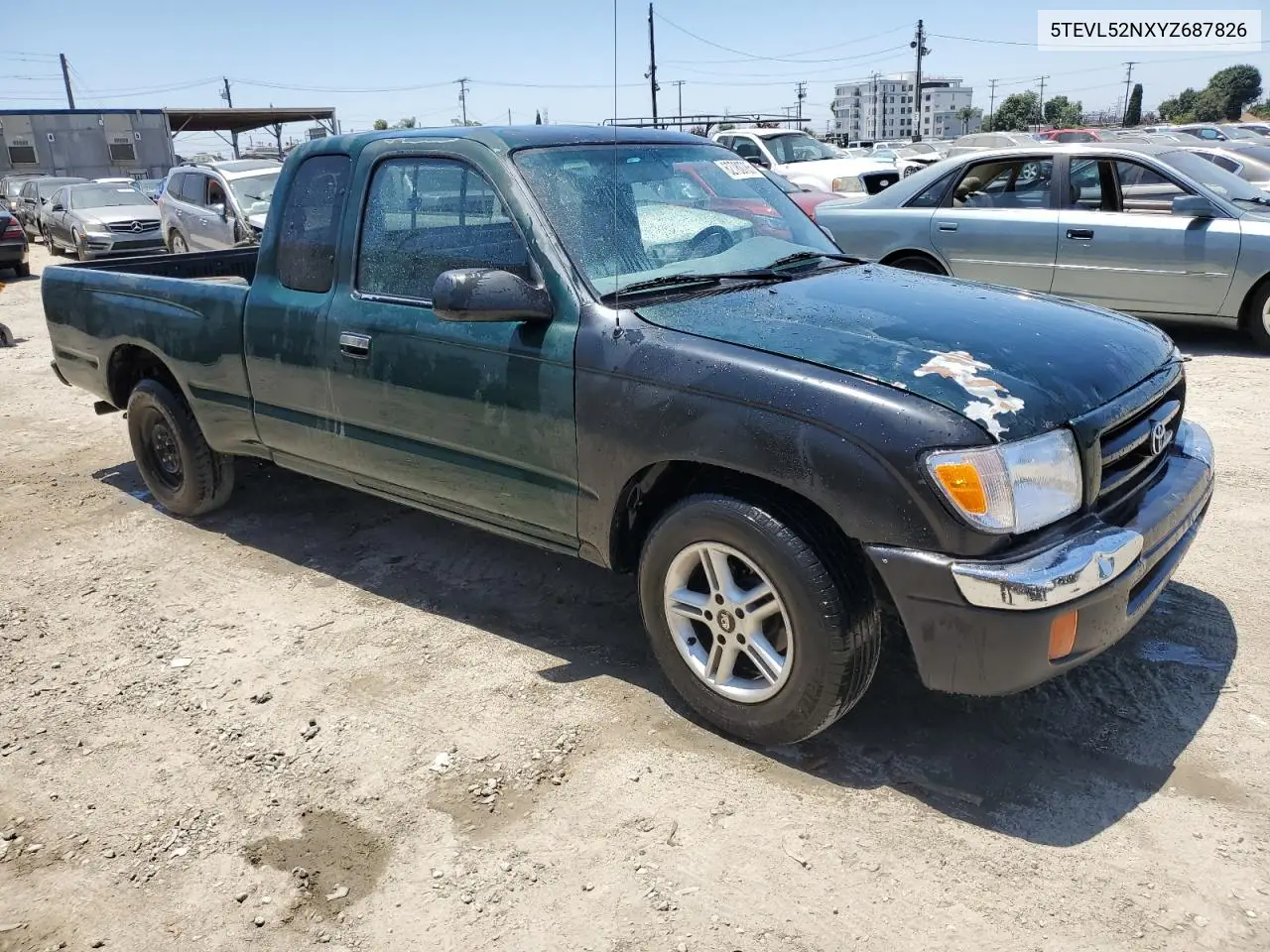 2000 Toyota Tacoma Xtracab VIN: 5TEVL52NXYZ687826 Lot: 62780785