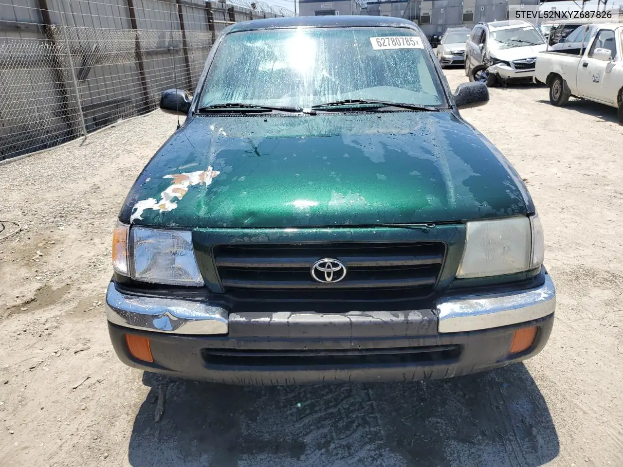 2000 Toyota Tacoma Xtracab VIN: 5TEVL52NXYZ687826 Lot: 62780785