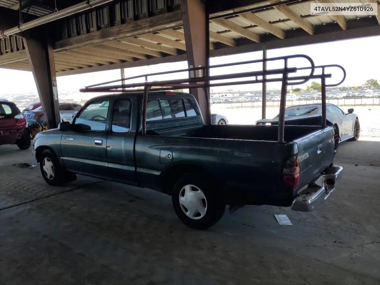 2000 Toyota Tacoma Xtracab VIN: 4TAVL52N4YZ610926 Lot: 62794125