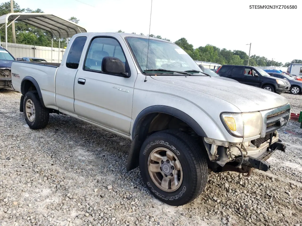 2000 Toyota Tacoma Xtracab Prerunner VIN: 5TESM92N3YZ706580 Lot: 62813105