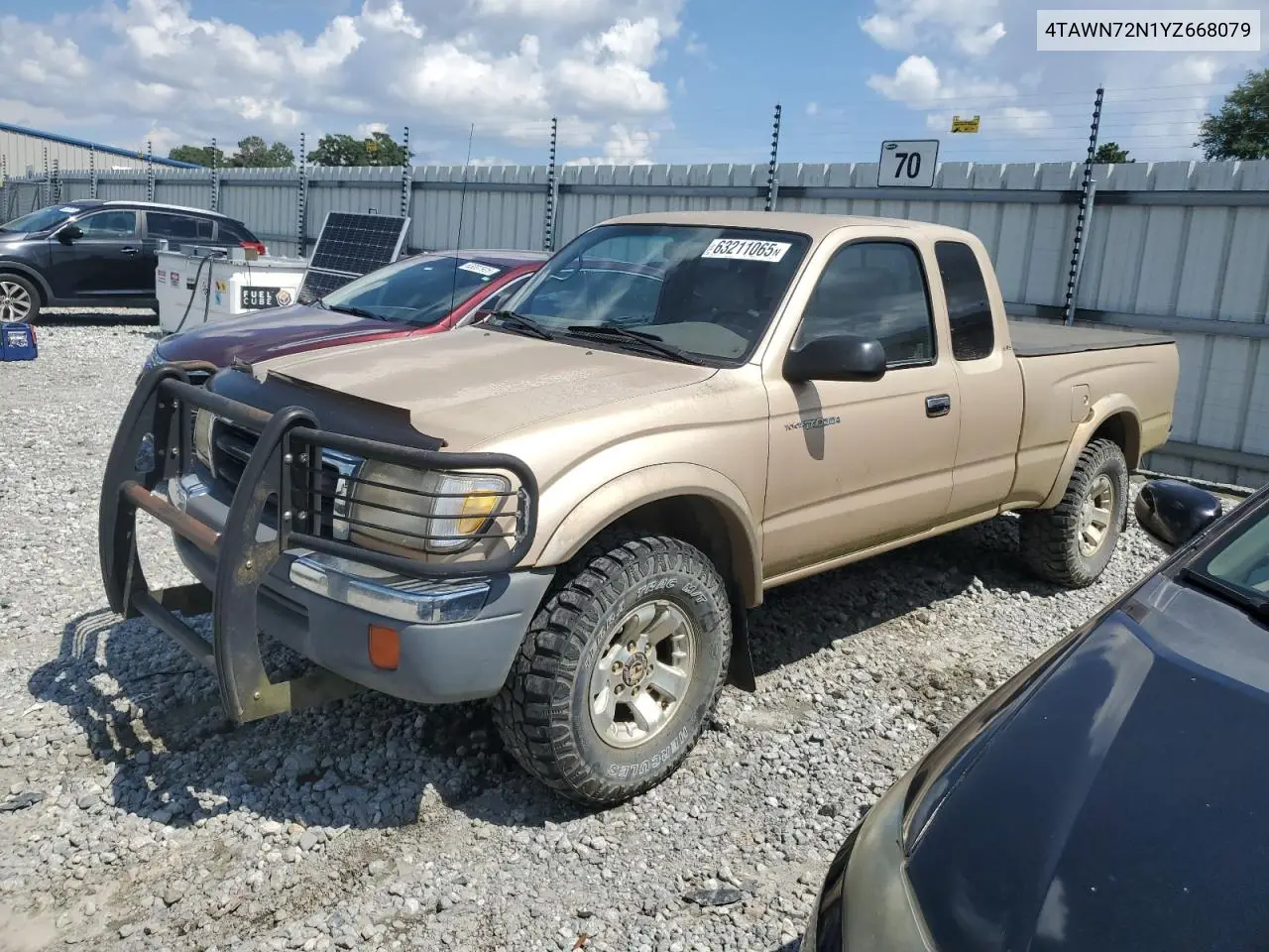 2000 Toyota Tacoma Xtracab VIN: 4TAWN72N1YZ668079 Lot: 63211065