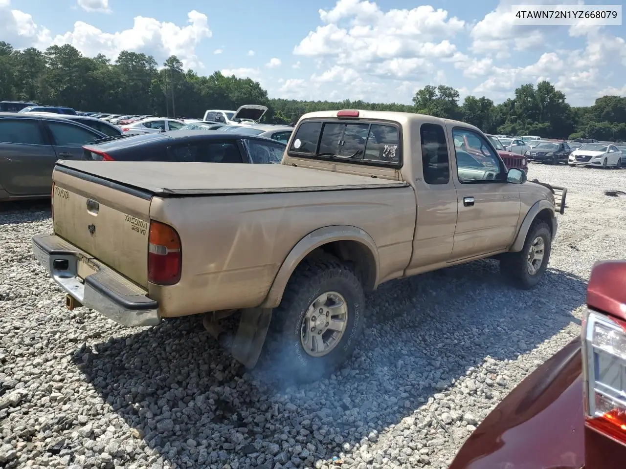 2000 Toyota Tacoma Xtracab VIN: 4TAWN72N1YZ668079 Lot: 63211065
