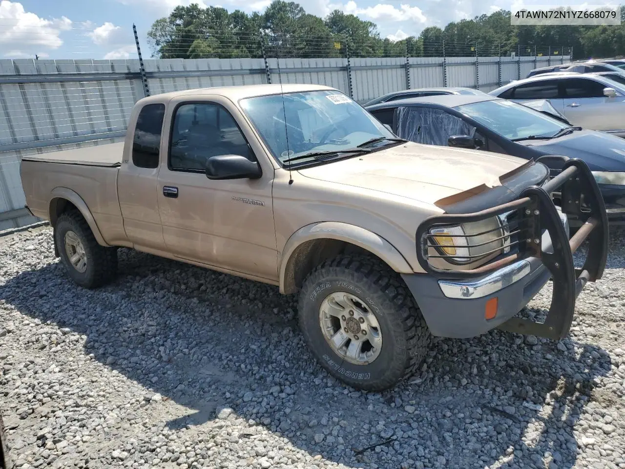 2000 Toyota Tacoma Xtracab VIN: 4TAWN72N1YZ668079 Lot: 63211065