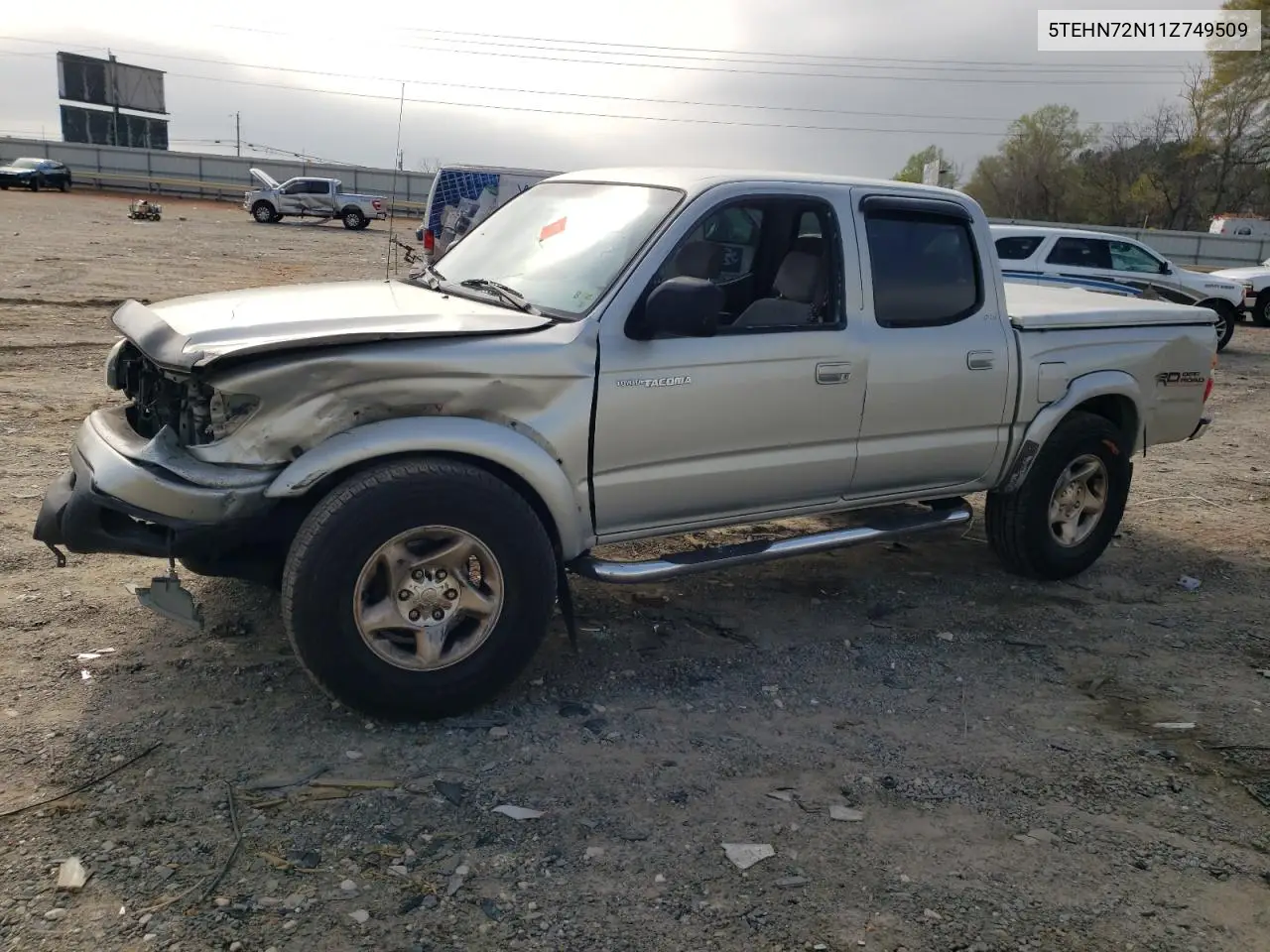 2001 Toyota Tacoma Double Cab VIN: 5TEHN72N11Z749509 Lot: 51686995