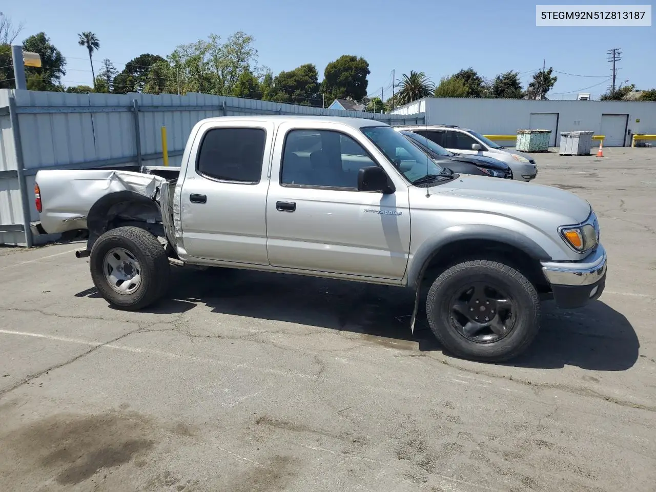 2001 Toyota Tacoma Double Cab Prerunner VIN: 5TEGM92N51Z813187 Lot: 54238815