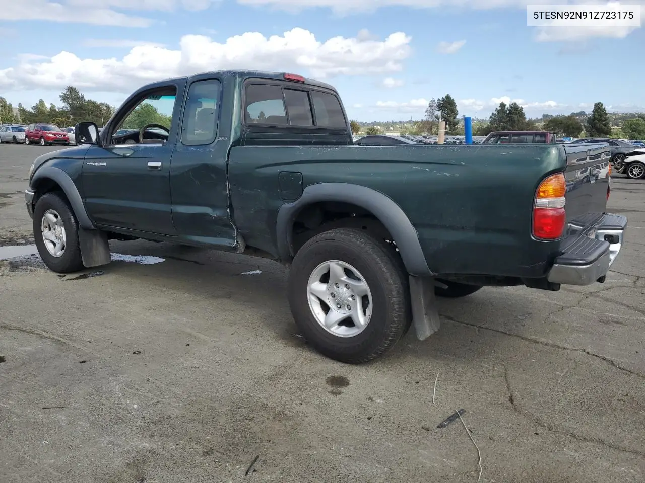 2001 Toyota Tacoma Xtracab Prerunner VIN: 5TESN92N91Z723175 Lot: 55811375