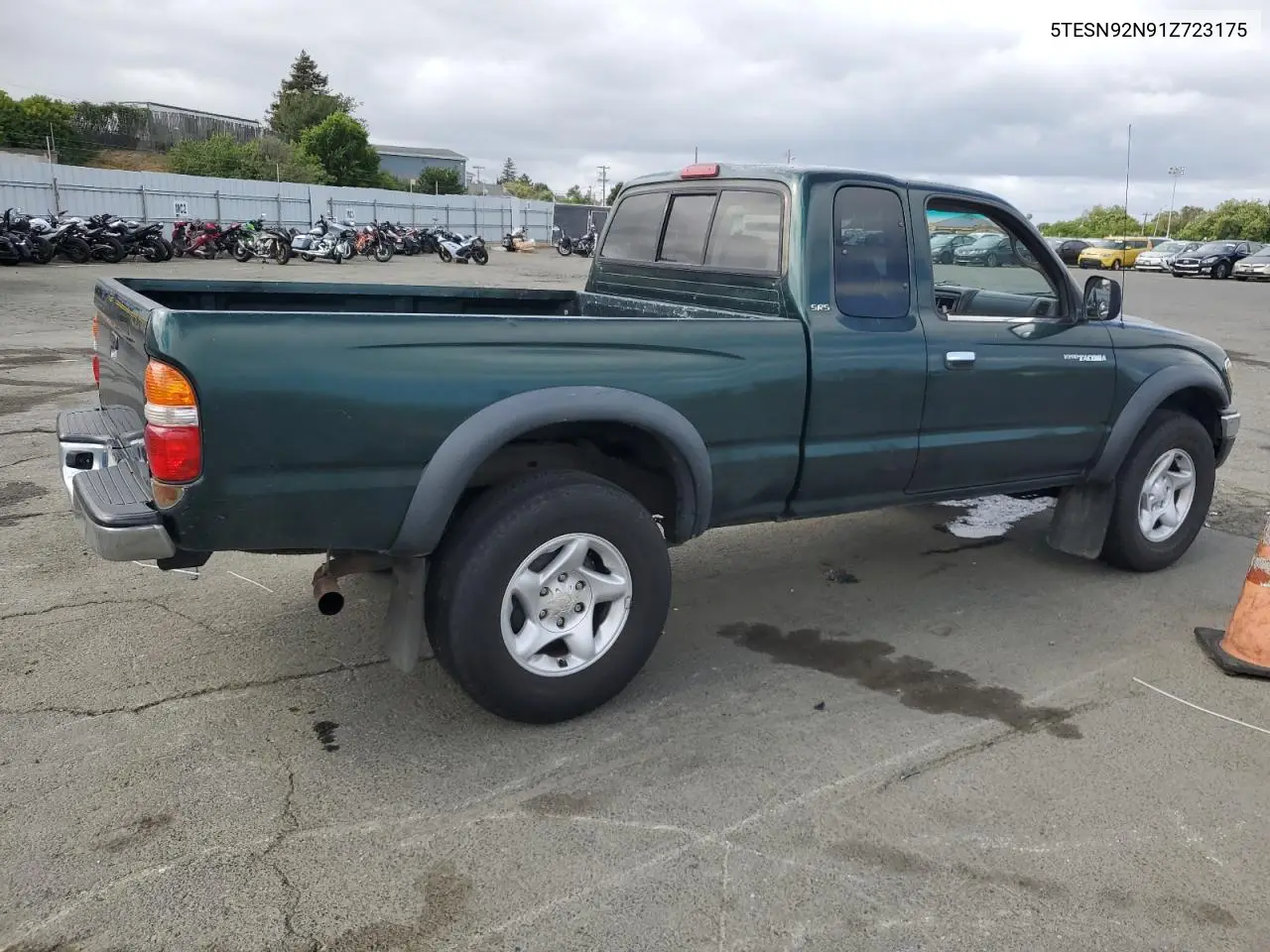 2001 Toyota Tacoma Xtracab Prerunner VIN: 5TESN92N91Z723175 Lot: 55811375