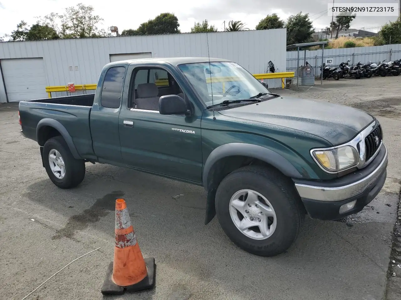 2001 Toyota Tacoma Xtracab Prerunner VIN: 5TESN92N91Z723175 Lot: 55811375