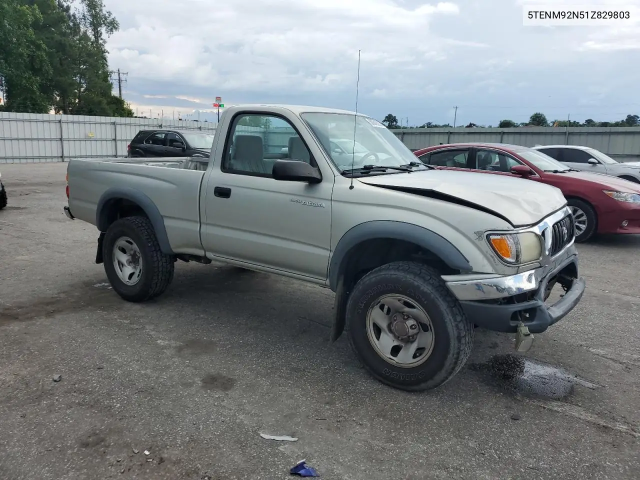 2001 Toyota Tacoma Prerunner VIN: 5TENM92N51Z829803 Lot: 56842505