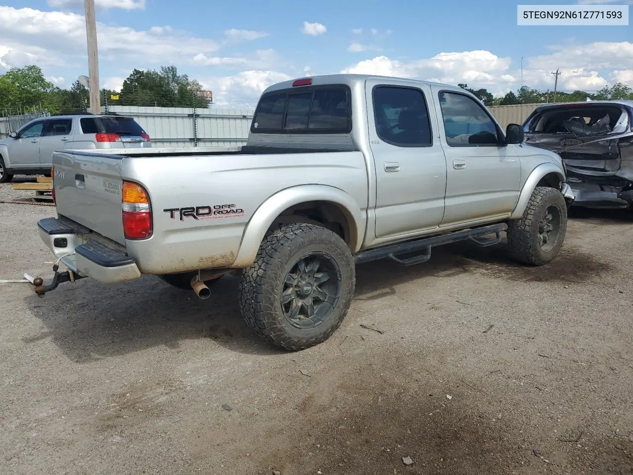 2001 Toyota Tacoma Double Cab Prerunner VIN: 5TEGN92N61Z771593 Lot: 56904345
