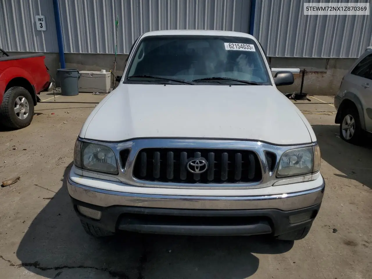 2001 Toyota Tacoma Xtracab VIN: 5TEWM72NX1Z870369 Lot: 62154035