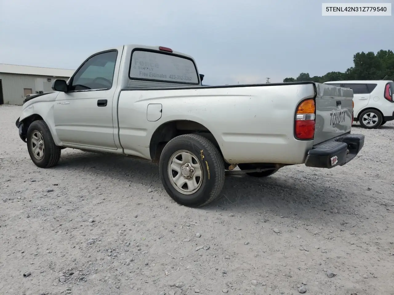 2001 Toyota Tacoma VIN: 5TENL42N31Z779540 Lot: 62176475