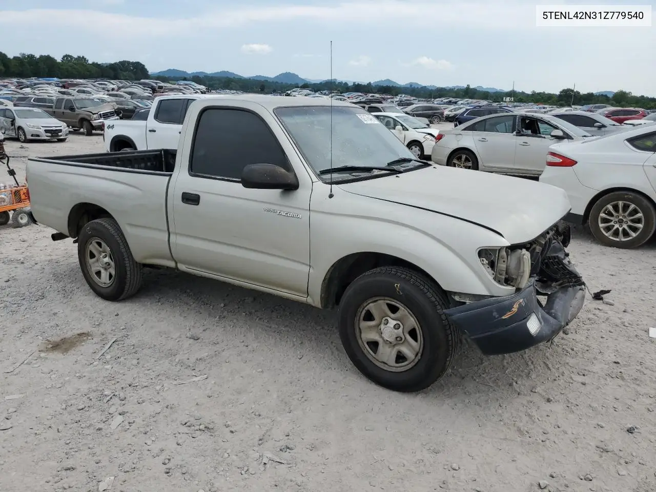 2001 Toyota Tacoma VIN: 5TENL42N31Z779540 Lot: 62176475