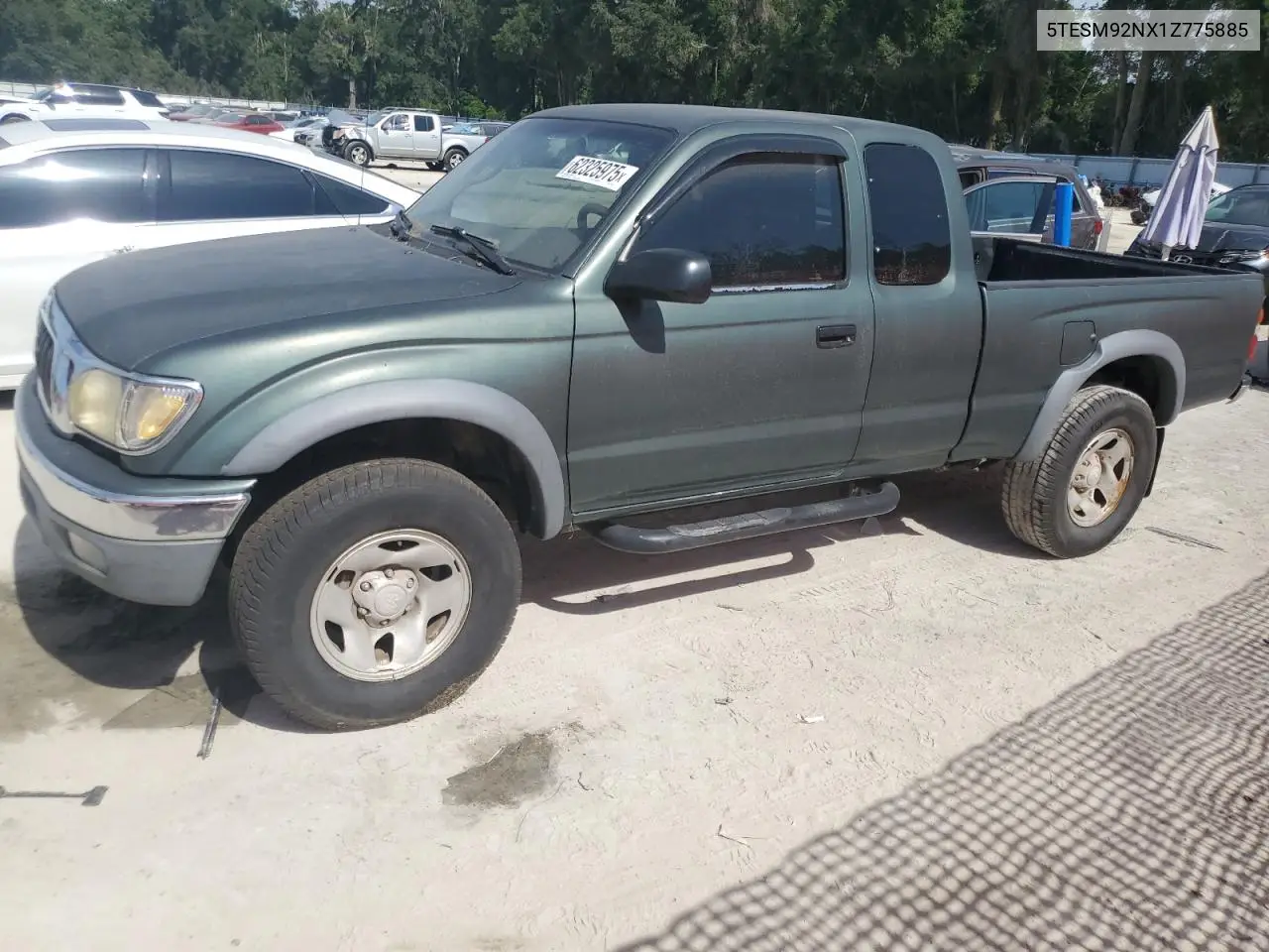 2001 Toyota Tacoma Xtracab Prerunner VIN: 5TESM92NX1Z775885 Lot: 62325975