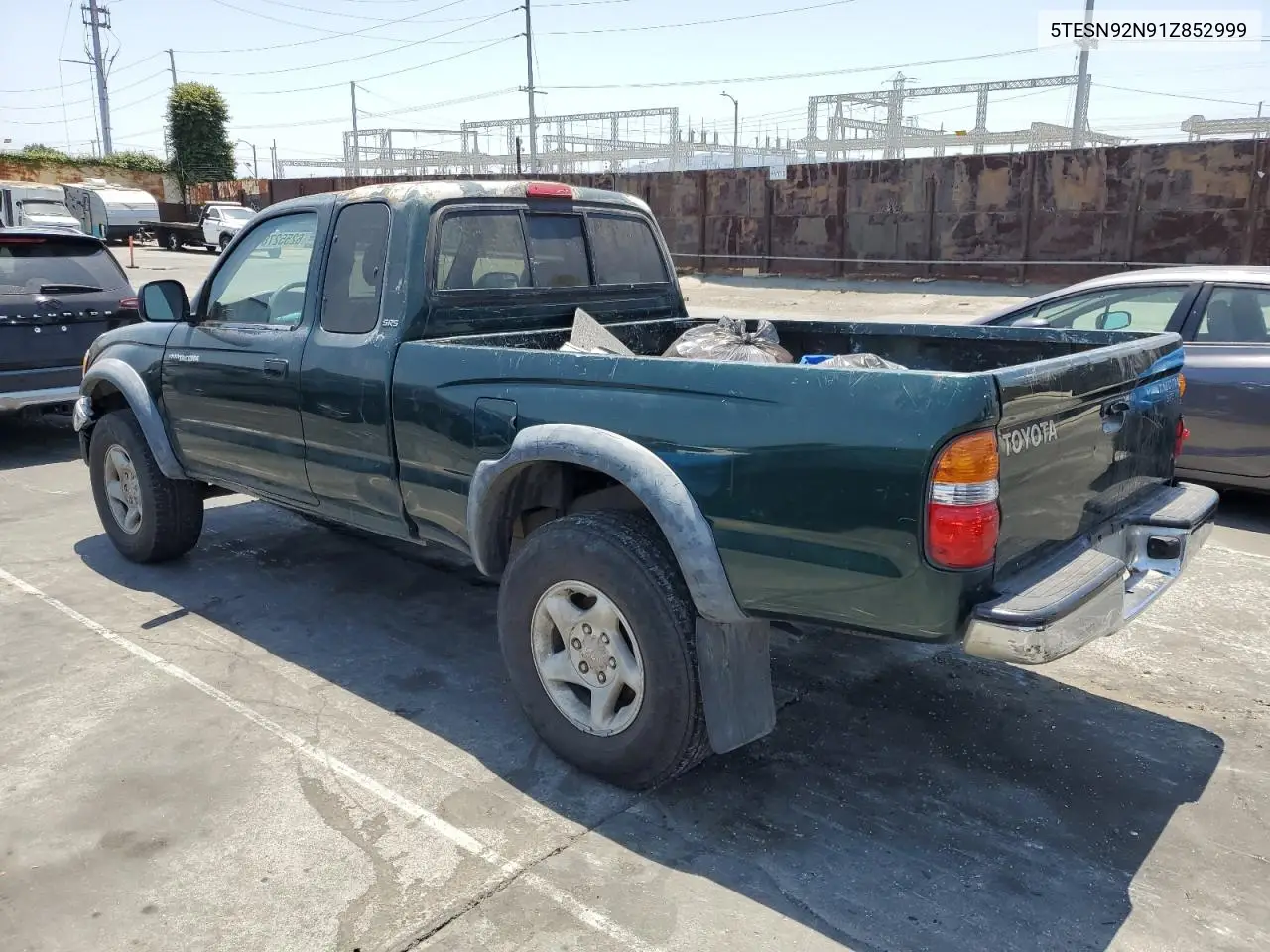 2001 Toyota Tacoma Xtracab Prerunner VIN: 5TESN92N91Z852999 Lot: 62552785