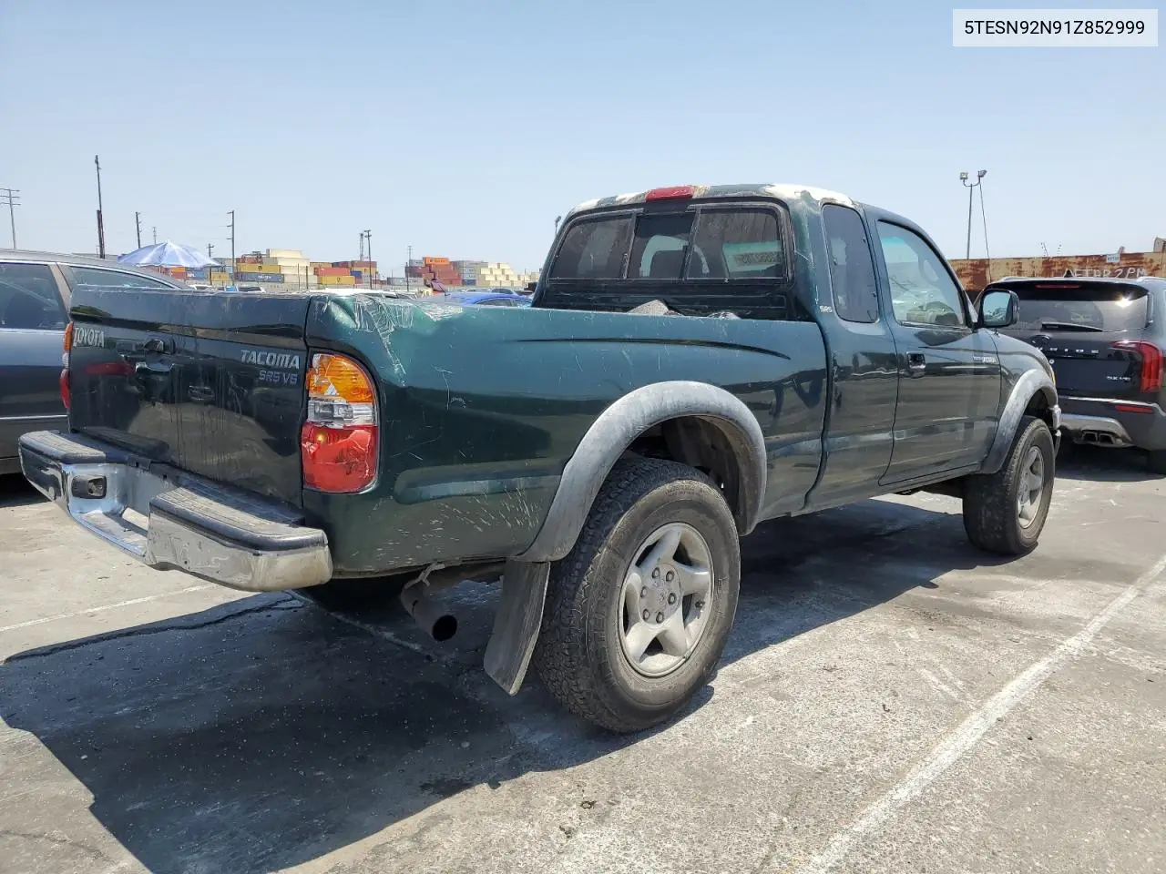 2001 Toyota Tacoma Xtracab Prerunner VIN: 5TESN92N91Z852999 Lot: 62552785