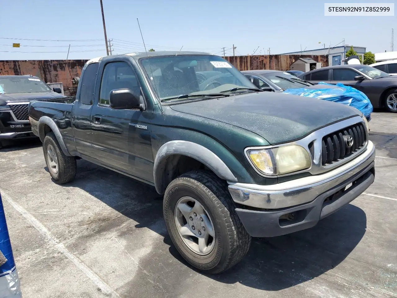 2001 Toyota Tacoma Xtracab Prerunner VIN: 5TESN92N91Z852999 Lot: 62552785