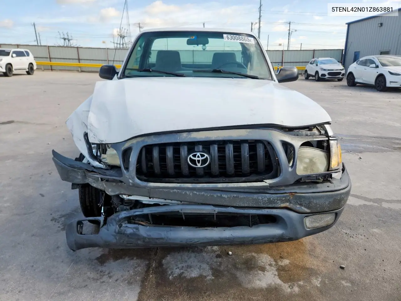 2001 Toyota Tacoma VIN: 5TENL42N01Z863881 Lot: 63008865