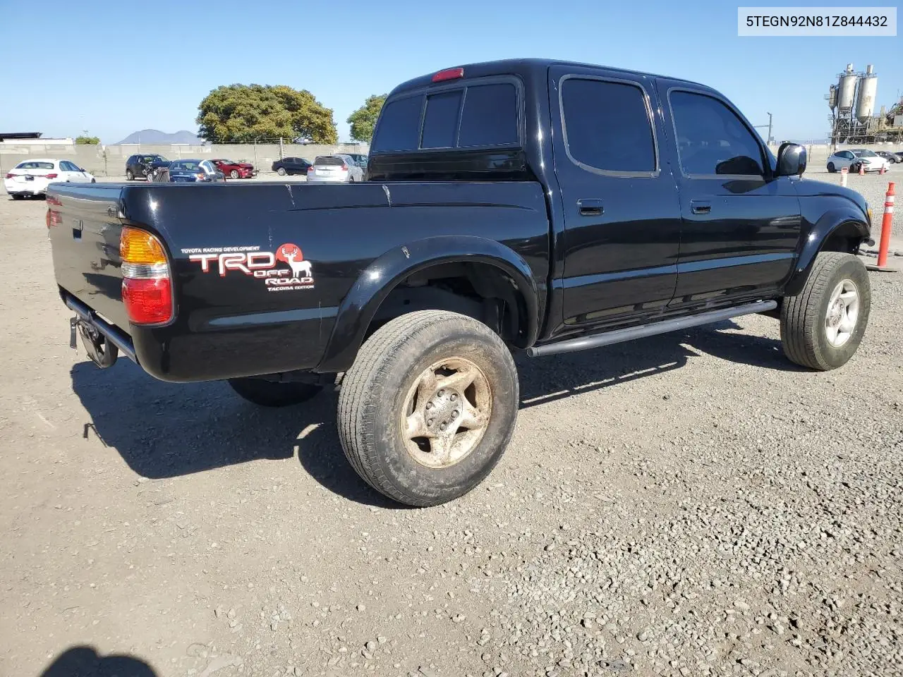 2001 Toyota Tacoma Double Cab Prerunner VIN: 5TEGN92N81Z844432 Lot: 63265065