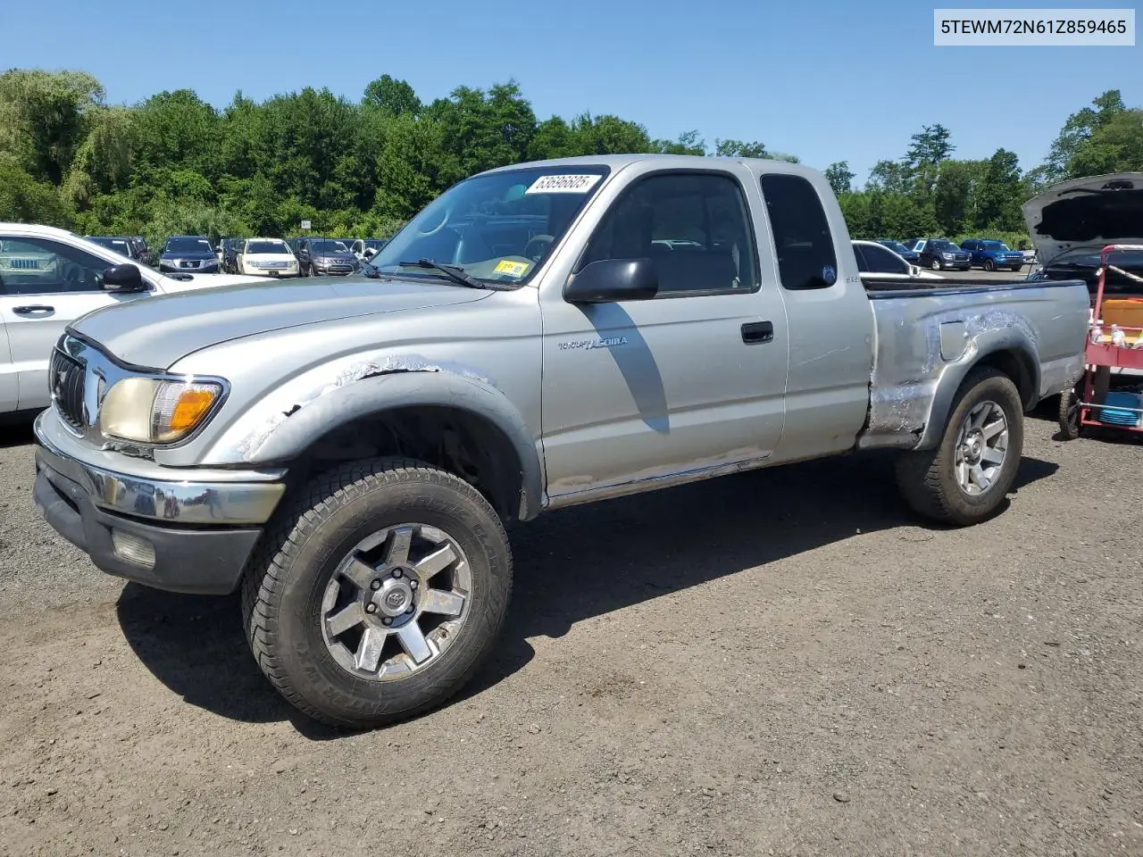 2001 Toyota Tacoma Xtracab VIN: 5TEWM72N61Z859465 Lot: 63696605