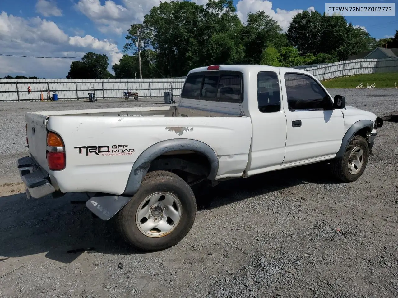 2002 Toyota Tacoma Xtracab VIN: 5TEWN72N02Z062773 Lot: 56876755