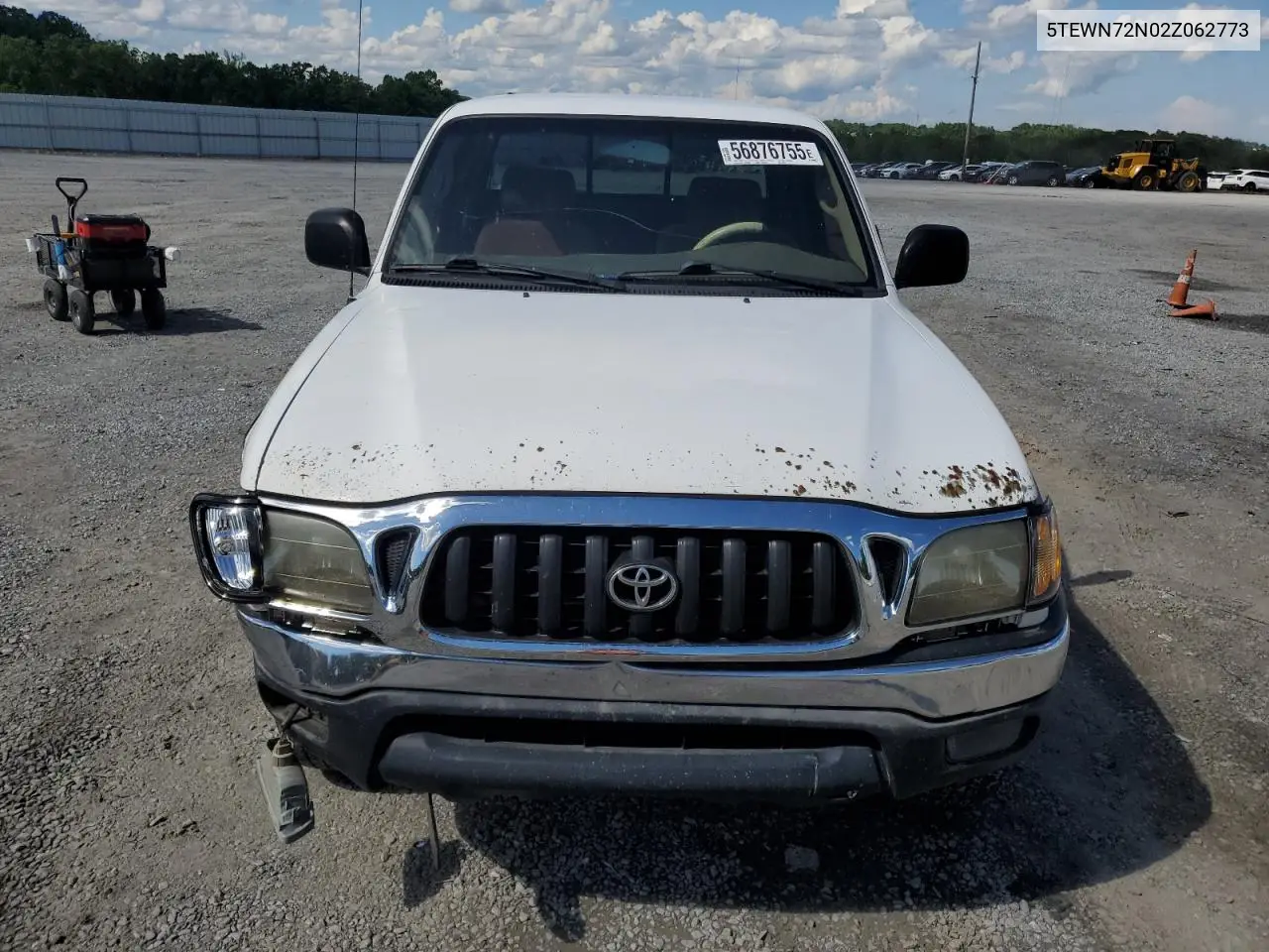 2002 Toyota Tacoma Xtracab VIN: 5TEWN72N02Z062773 Lot: 56876755