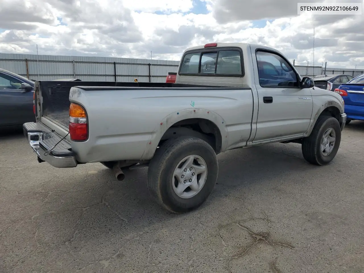2002 Toyota Tacoma Prerunner VIN: 5TENM92N92Z106649 Lot: 56886005
