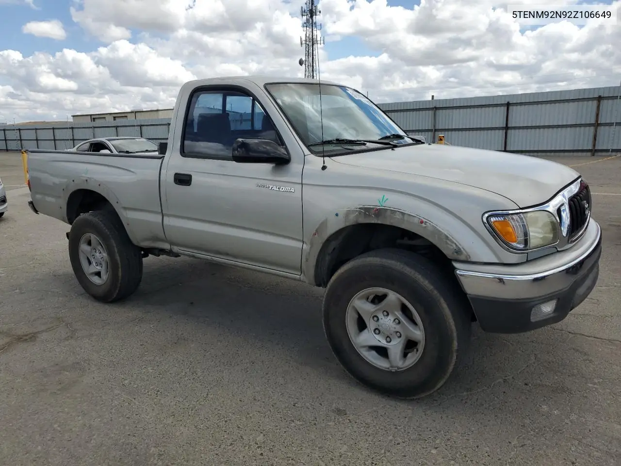 2002 Toyota Tacoma Prerunner VIN: 5TENM92N92Z106649 Lot: 56886005