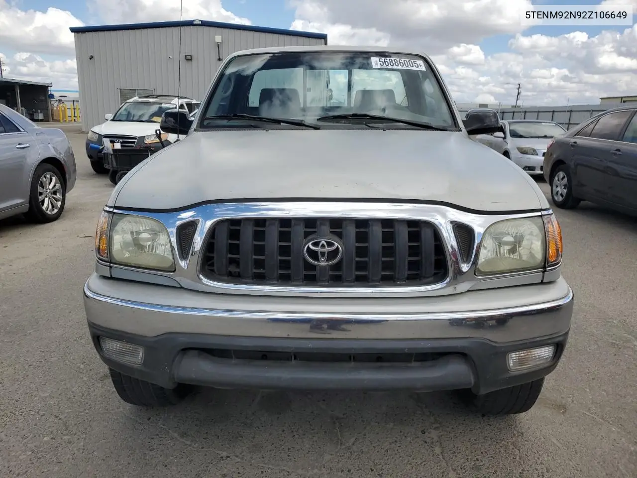 2002 Toyota Tacoma Prerunner VIN: 5TENM92N92Z106649 Lot: 56886005