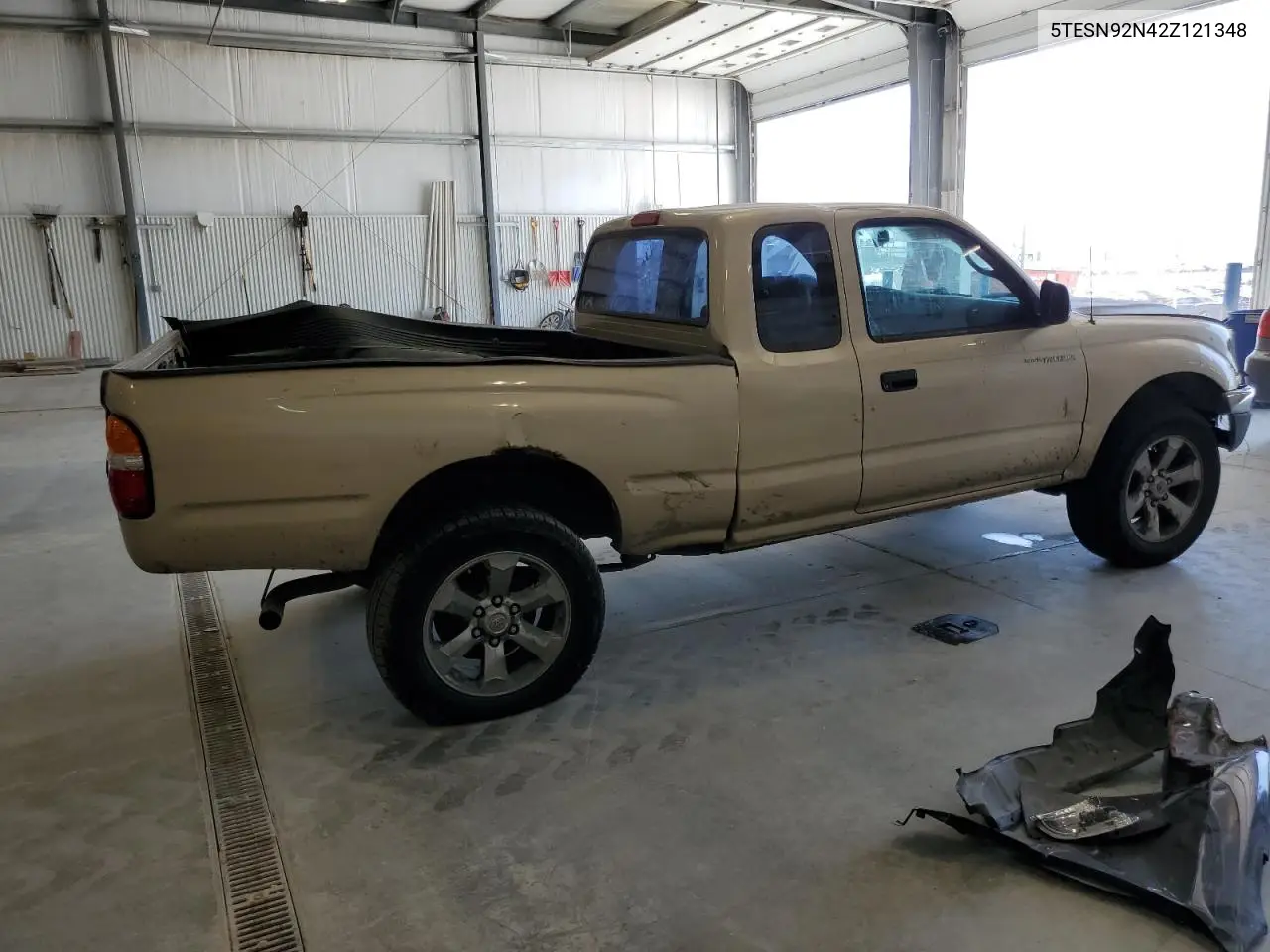 2002 Toyota Tacoma Xtracab Prerunner VIN: 5TESN92N42Z121348 Lot: 56998315