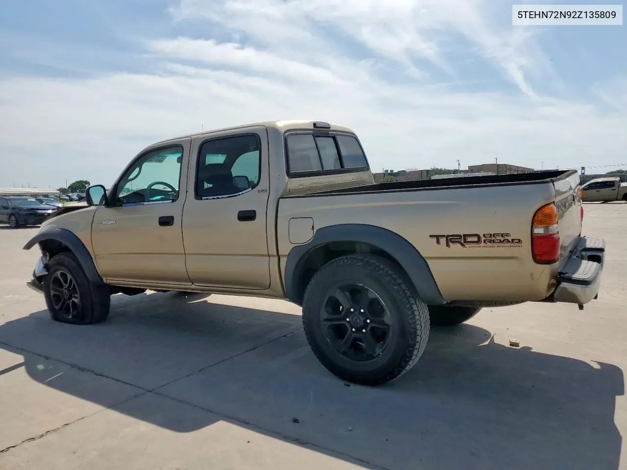 2002 Toyota Tacoma Double Cab VIN: 5TEHN72N92Z135809 Lot: 57075075
