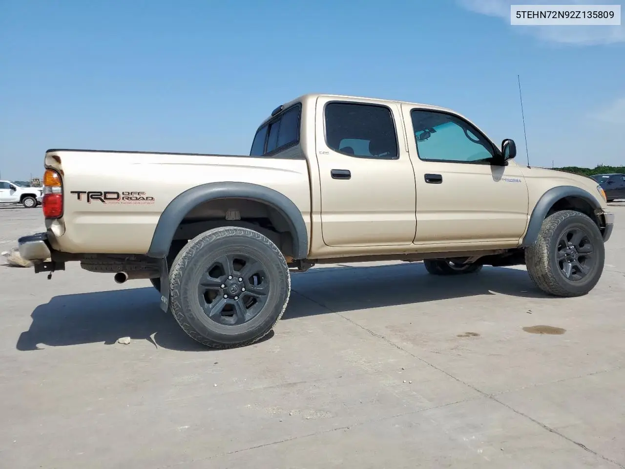 2002 Toyota Tacoma Double Cab VIN: 5TEHN72N92Z135809 Lot: 57075075