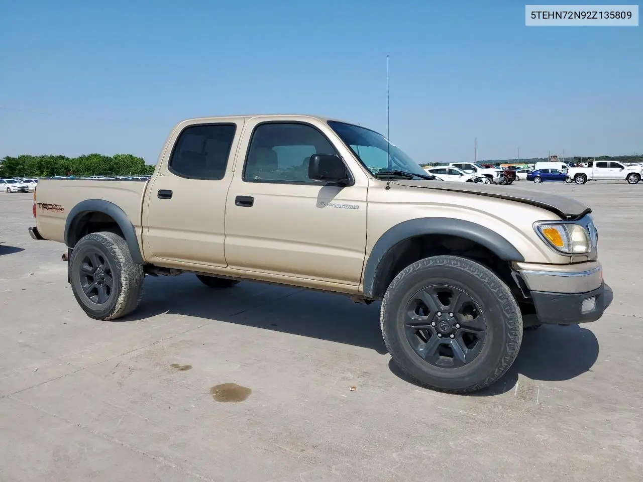 2002 Toyota Tacoma Double Cab VIN: 5TEHN72N92Z135809 Lot: 57075075