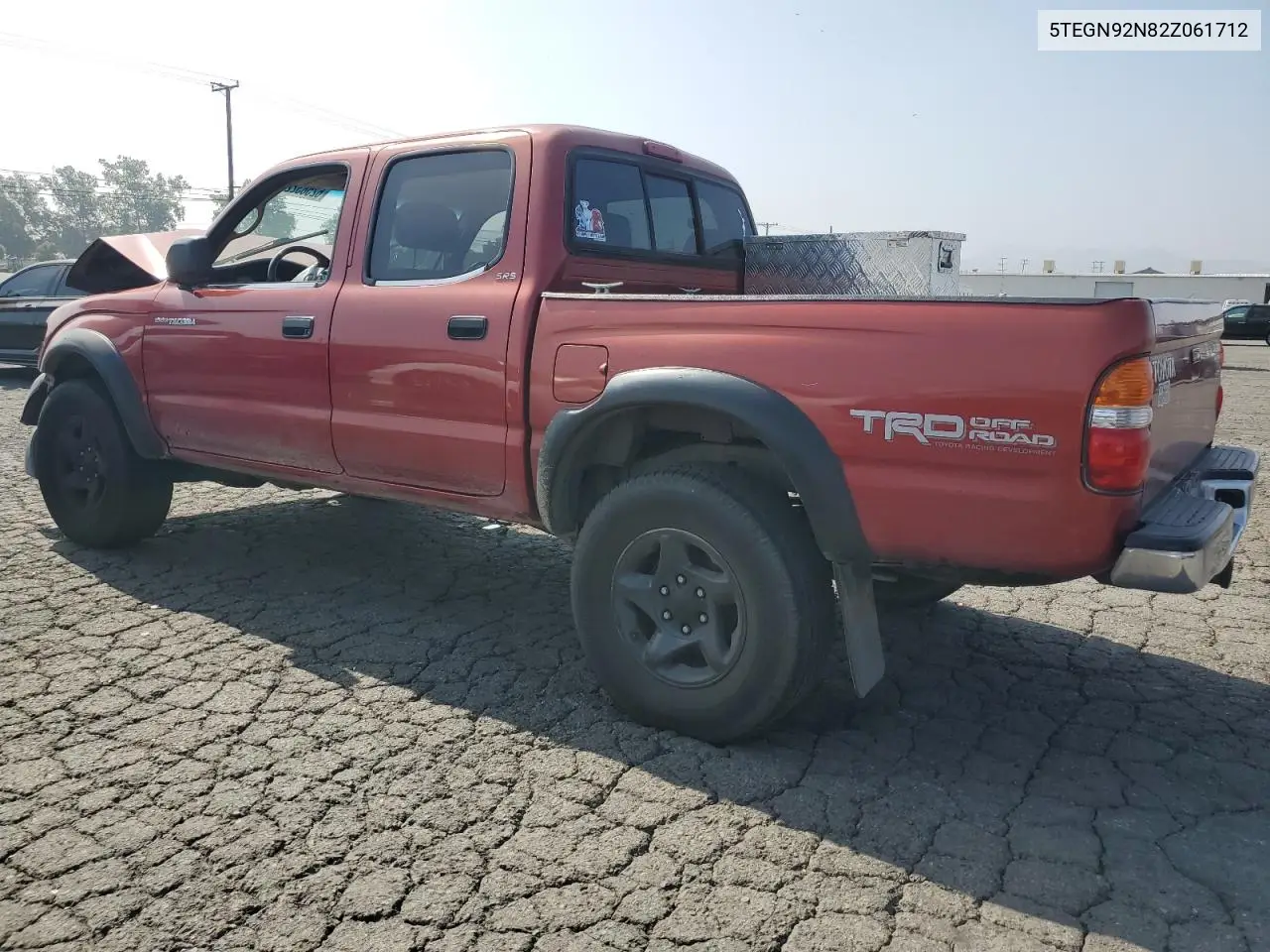 2002 Toyota Tacoma Double Cab Prerunner VIN: 5TEGN92N82Z061712 Lot: 62583225