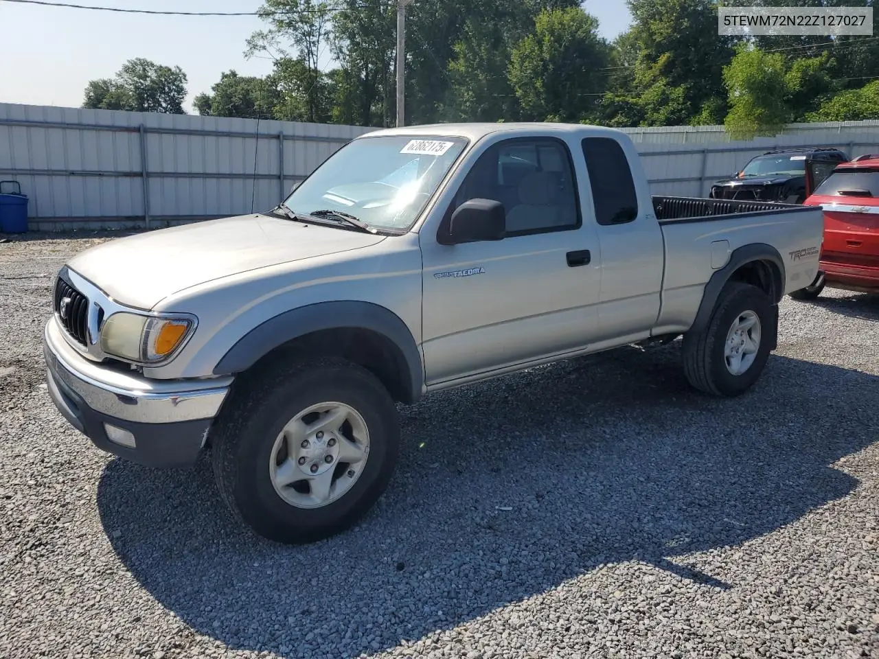 2002 Toyota Tacoma Xtracab VIN: 5TEWM72N22Z127027 Lot: 62862175